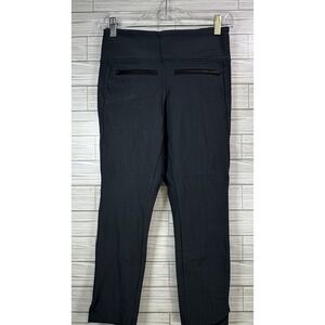 Athleta Women's XSP Gray Stellar Crop Pant Zipper Pocket Fitness Career Gym Yoga